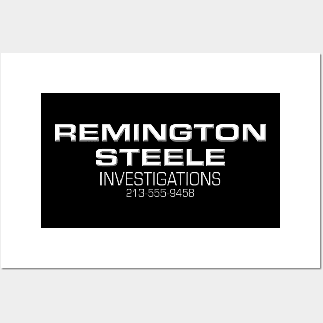 Remington Steele Investigations Logo Wall Art by HDC Designs